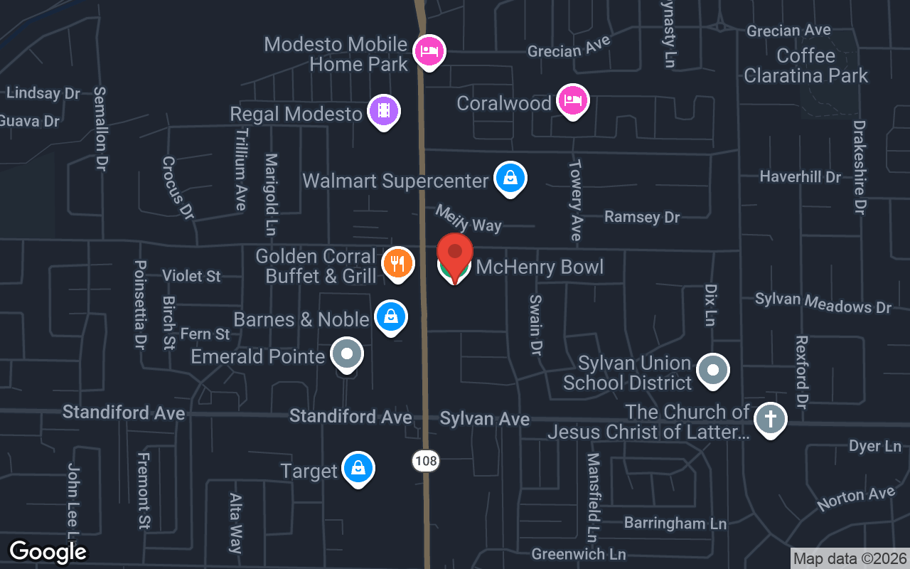 Map to McHenry Bowl