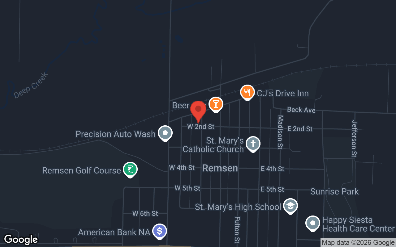 Map to Maple Lanes Bowl