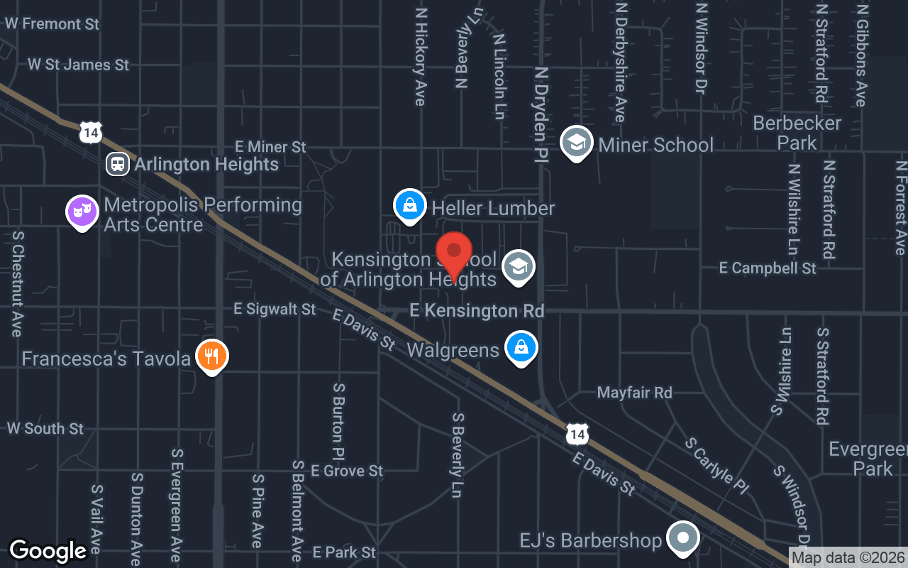 Map to Beverly Lanes