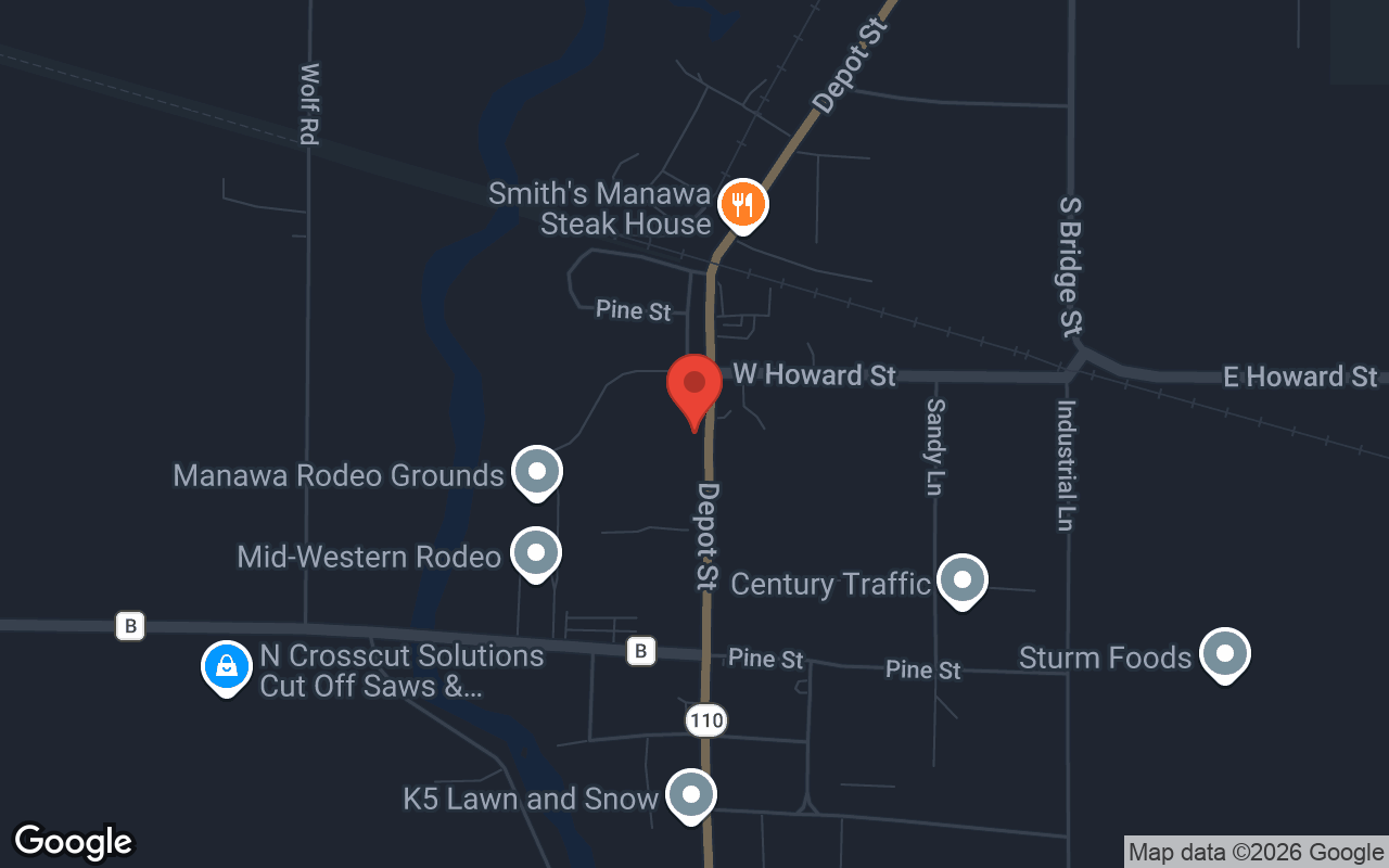 Map to Manawa Lanes