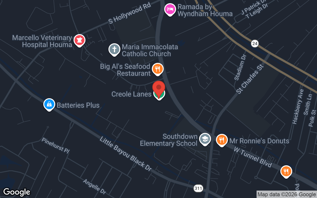 Map to Creole Lanes