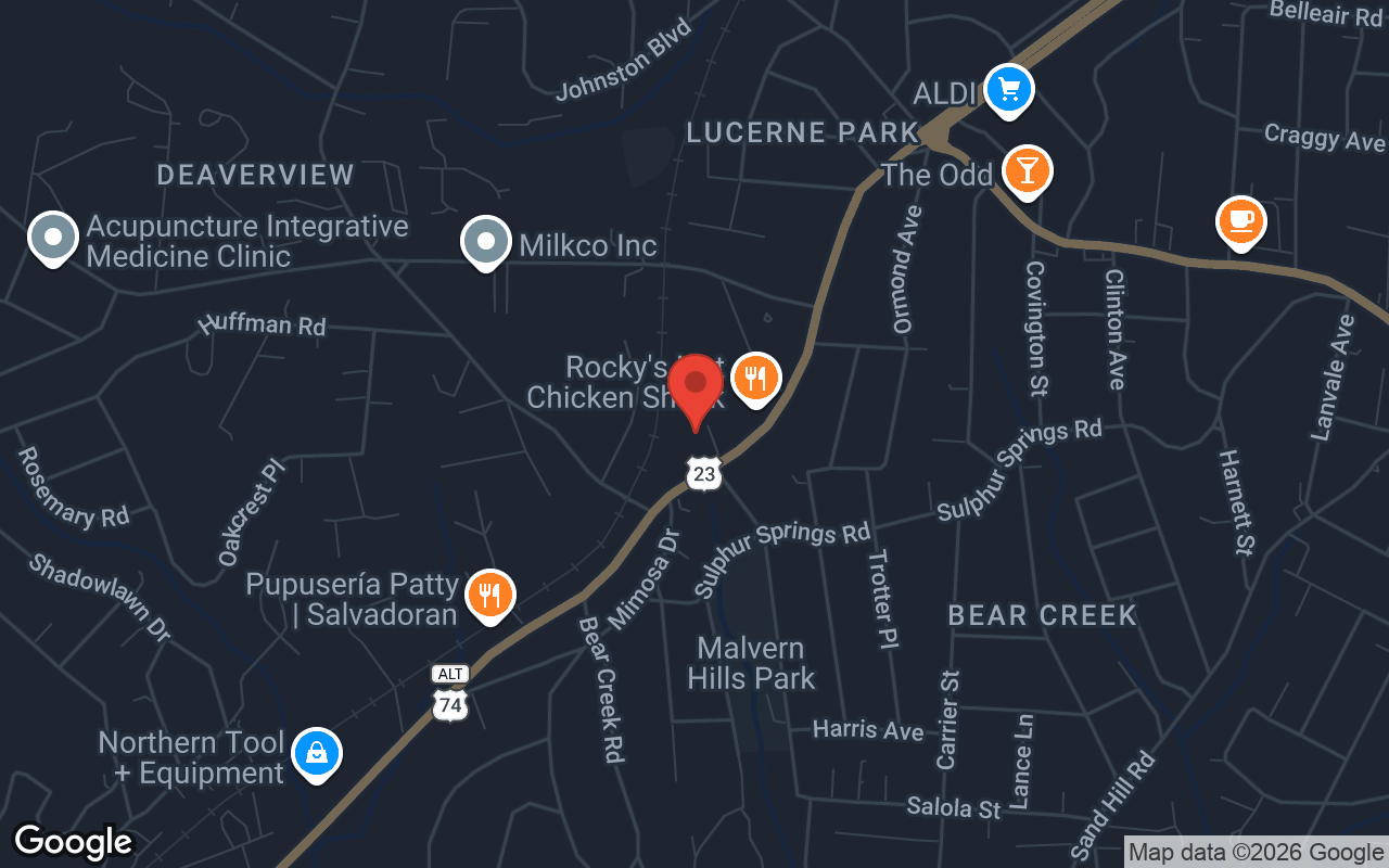 Map to Sky Lanes Bowling