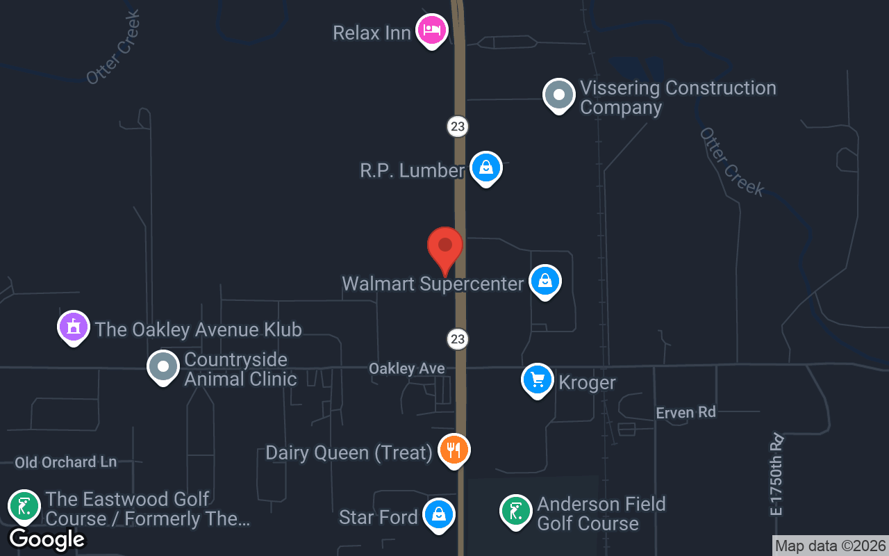 Map to Bowl Mor Streator